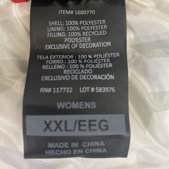 NWOT Gerry Puffer Vest Womens XXL White Puffy Quilted Jacket Winter Ski - Picture 4 of 7